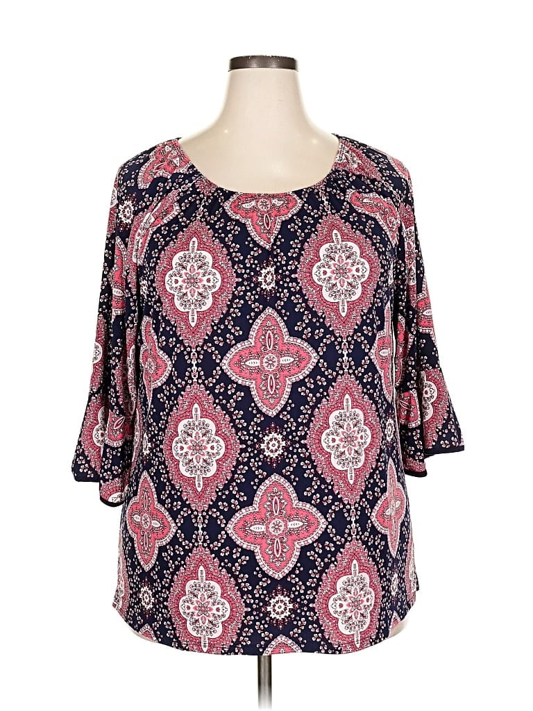 ZAC & RACHEL Pre-owned 3/4 Sleeve Blouse In Pink
