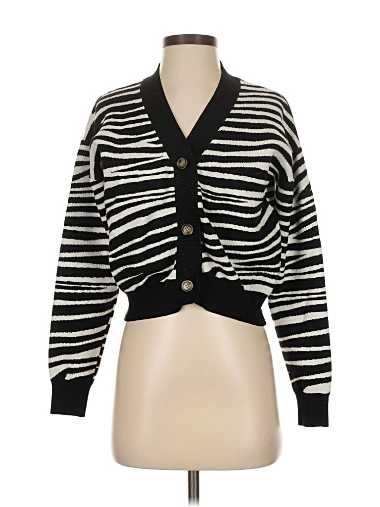 Pre-owned Nasty Gal Inc. Cardigan Sweater In Black