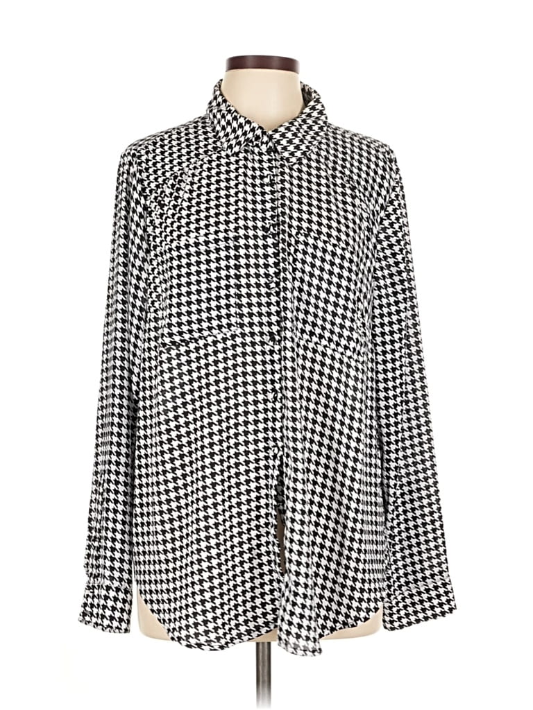 Pre-owned Torrid Long Sleeve Blouse In Black