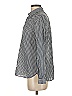 J.Crew Checkered-gingham Blue Gray Long Sleeve Button-Down Shirt Size 2 - photo 5