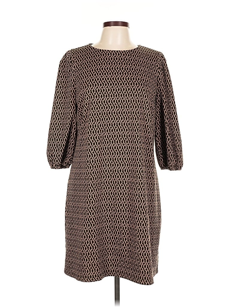 Pre-owned Ann Taylor Loft Outlet Casual Dress In Brown