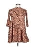 Hayden 100% Polyester Orange 3/4 Sleeve Top Size L - photo 1