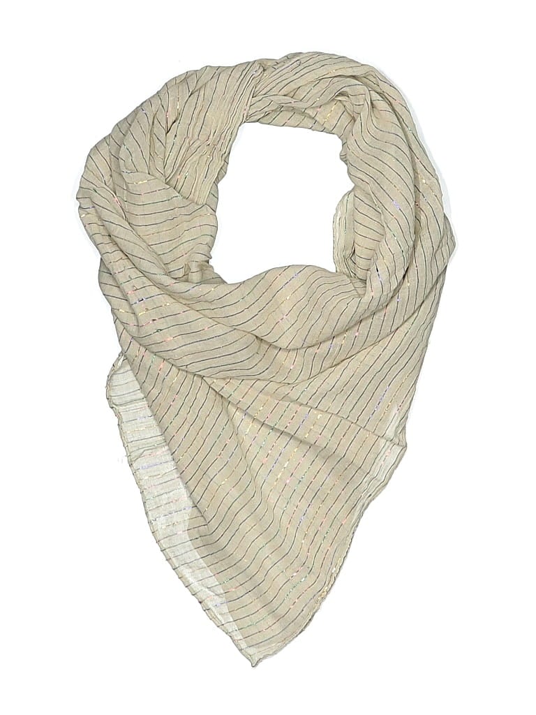 Pre-owned Assorted Brands Scarf In White