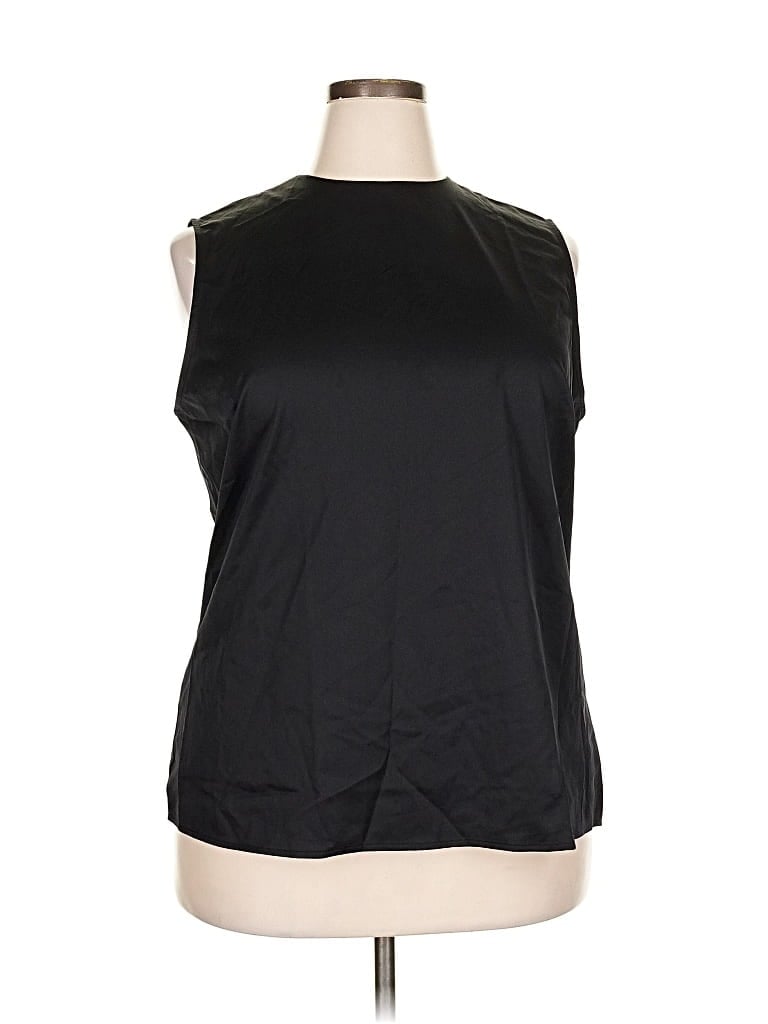 Pre-owned Fortune + Ivy Sleeveless Blouse In Black