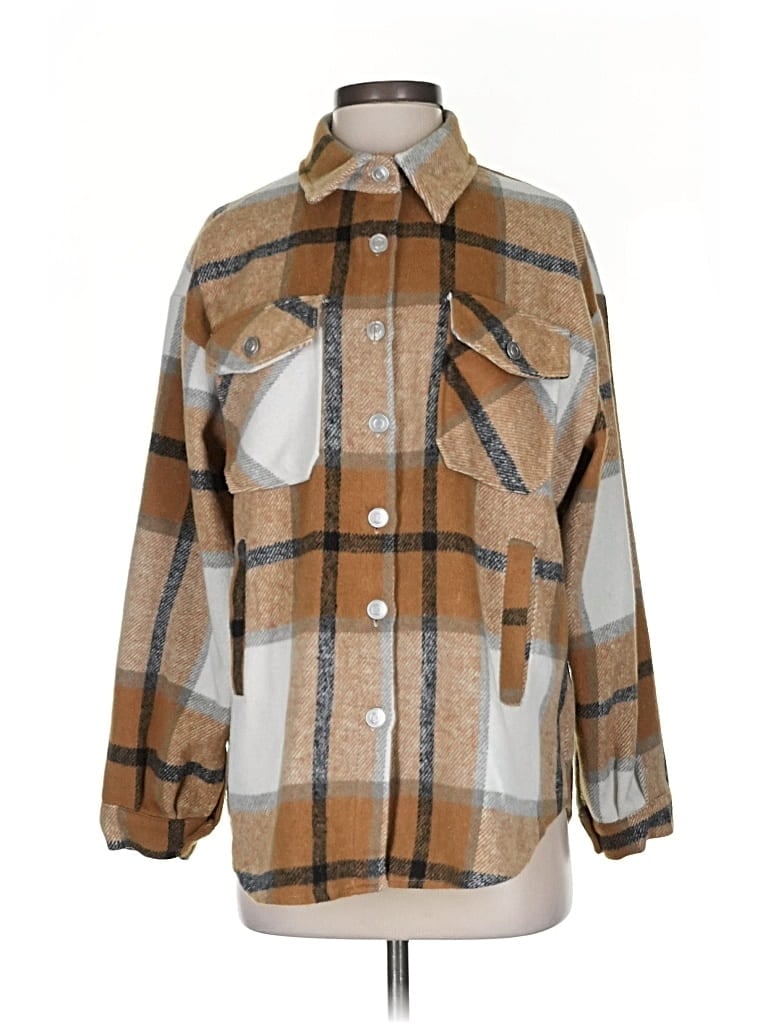 Pre-owned Assorted Brands Cardigan Sweater In Brown