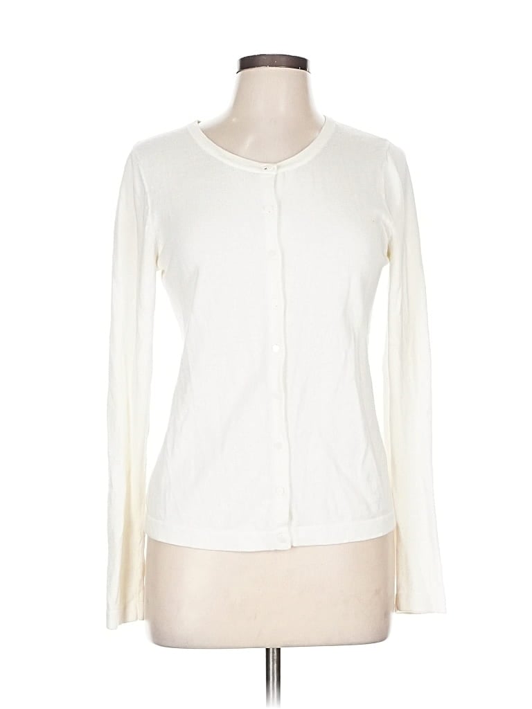 Pre-owned Old Navy Cardigan Sweater In White