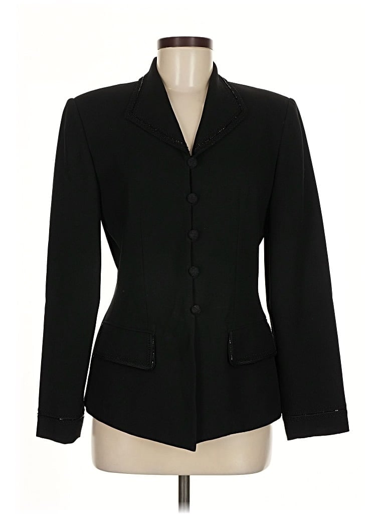 Pre-owned Kasper A.s.l. Blazer Jacket In Black