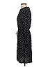 Just Polka Dots Black Casual Dress Size XS - photo 5