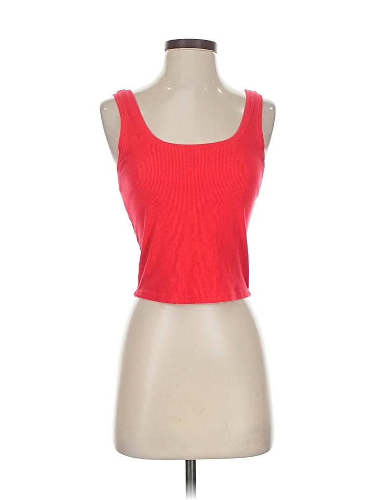 Pre-owned Wild Fable Tank Top Red Strapless Neckline Tops