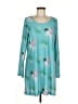 Assorted Brands Tropical Teal Blue Casual Dress Size M - photo 1