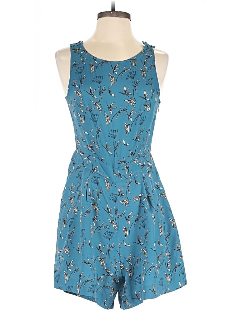 Pre-owned Ann Taylor Loft Outlet Romper In Blue