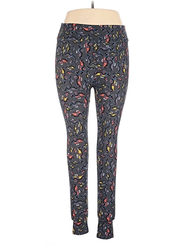 Pre-owned Lularoe Active Pants In Black