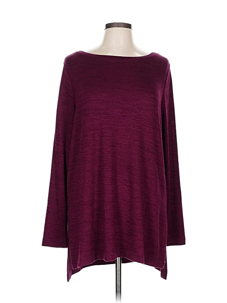 Pre-owned Banana Republic 3/4 Sleeve T-shirt In Burgundy
