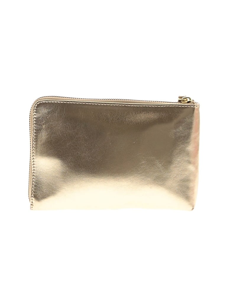 Pre-owned Mark And Graham Leather Clutch In Gold