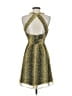 Guess 100% Polyester Animal Print Yellow Cocktail Dress Size 4 - photo 2
