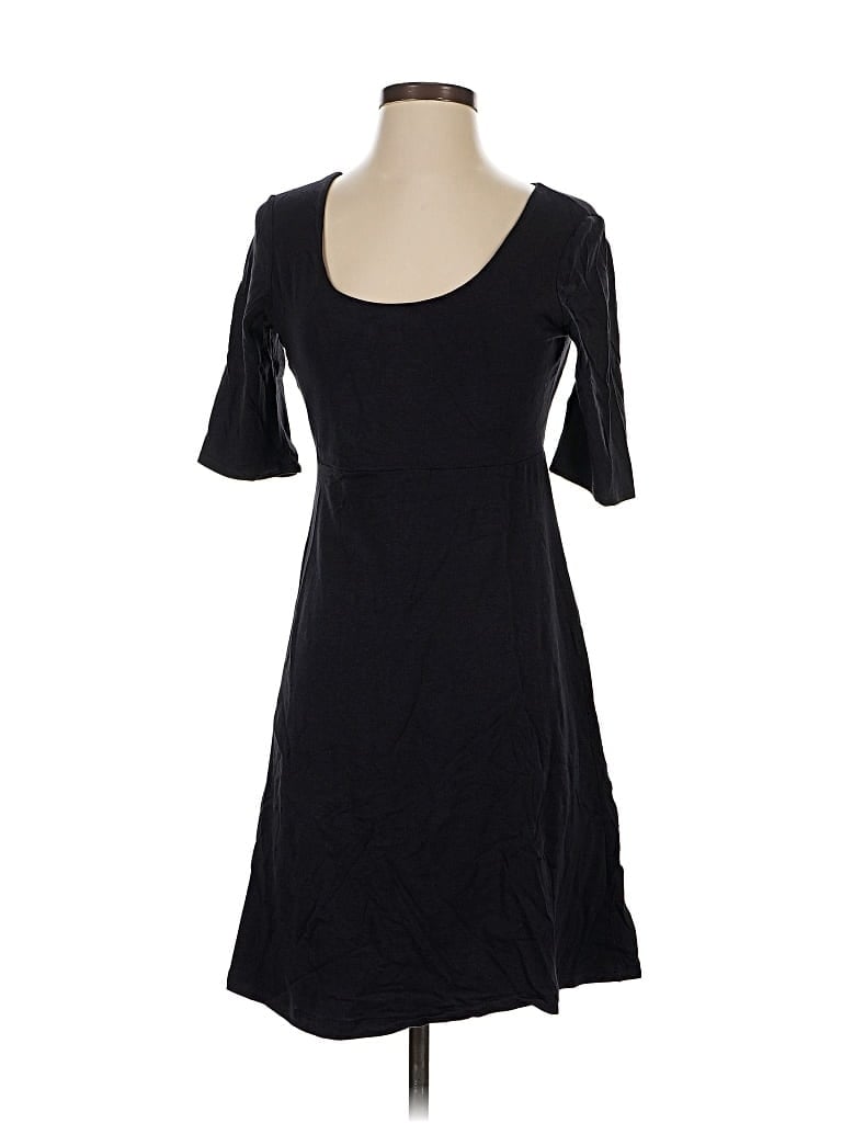 Pre-owned Garnet Hill Casual Dress In Black