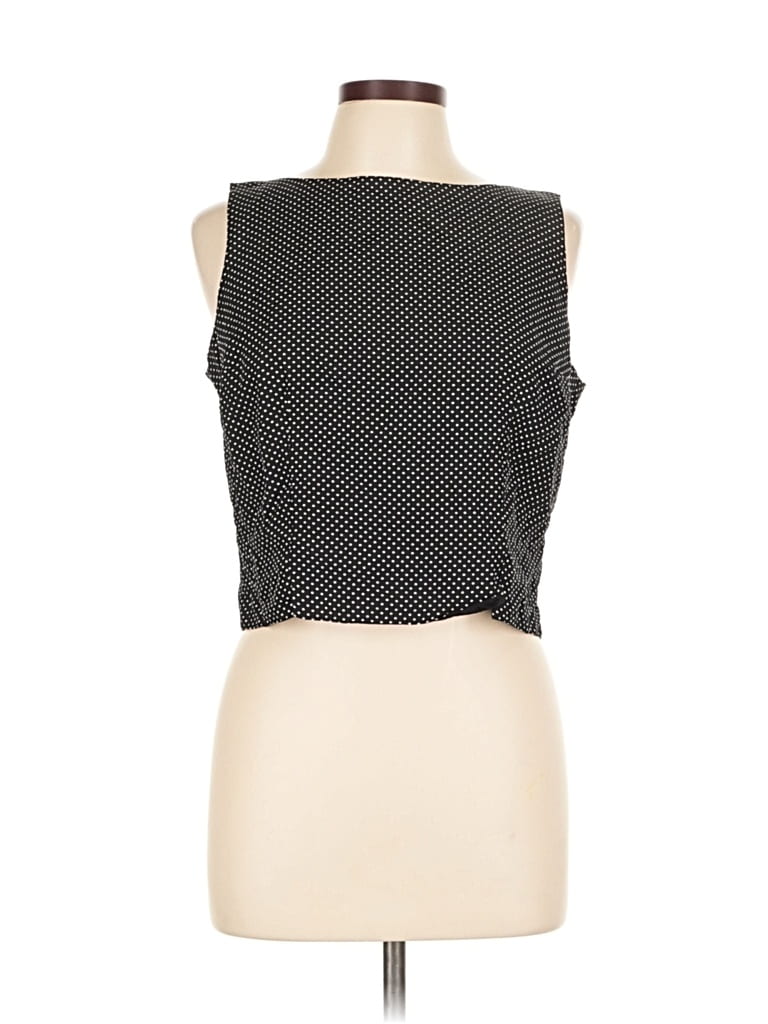 Pre-owned Ann Taylor Sleeveless Blouse In Black