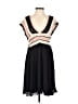 Zara 100% Polyester Chevron-herringbone Black Cocktail Dress Size S - photo 1