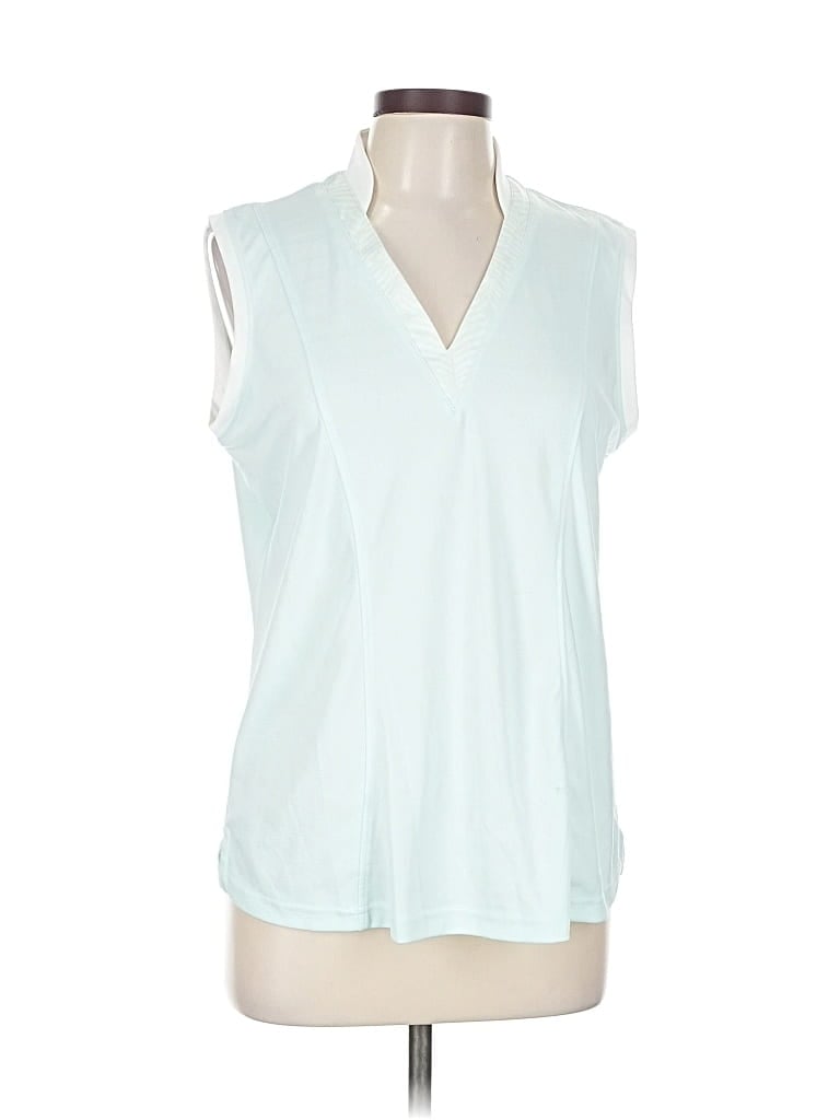 PEBBLE BEACH Pre-owned Sleeveless Blouse In Blue