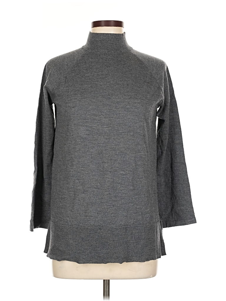 Pre-owned Ann Taylor Turtleneck Sweater In Gray