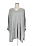 Laurie Felt Solid Gray Poncho Size Med - Lg - photo 1