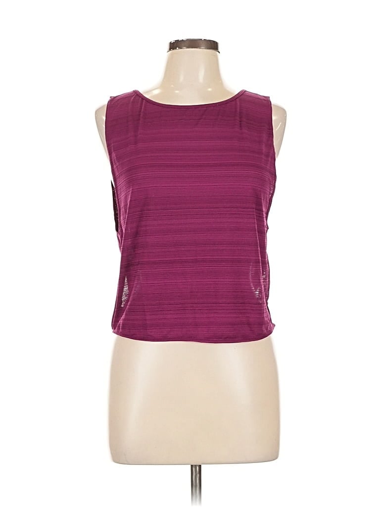 Pre-owned Nordstrom Sleeveless Top Burgundy Boatneck Tops