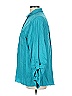 Chico's 100% Lyocell Teal 3/4 Sleeve Button-Down Shirt Size Lg (2.5) - photo 5