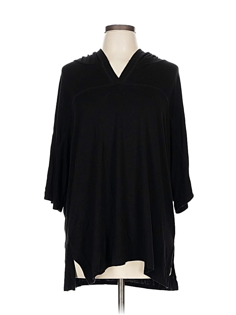 Pre-owned Assorted Brands 3/4 Sleeve T-shirt In Black