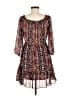 BB Dakota 100% Polyester Paisley Brown Casual Dress Size M - photo 2