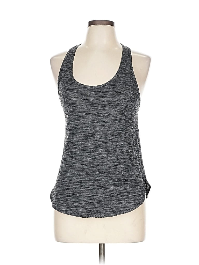 Pre-owned Lululemon Athletica Tank Top Gray Halter Neckline Tops