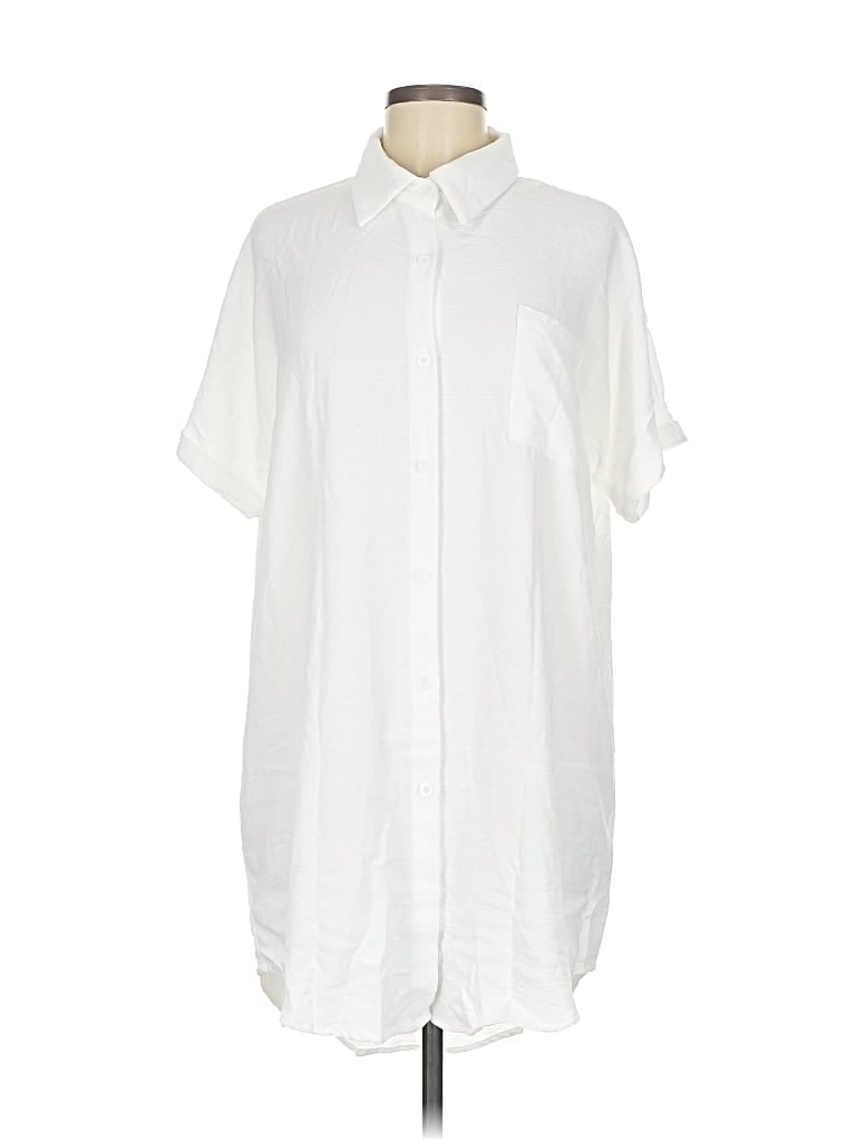 Pre-owned Assorted Brands Casual Dress In White