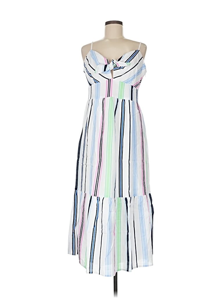 Pre-owned Ann Taylor Loft Casual Dress In White