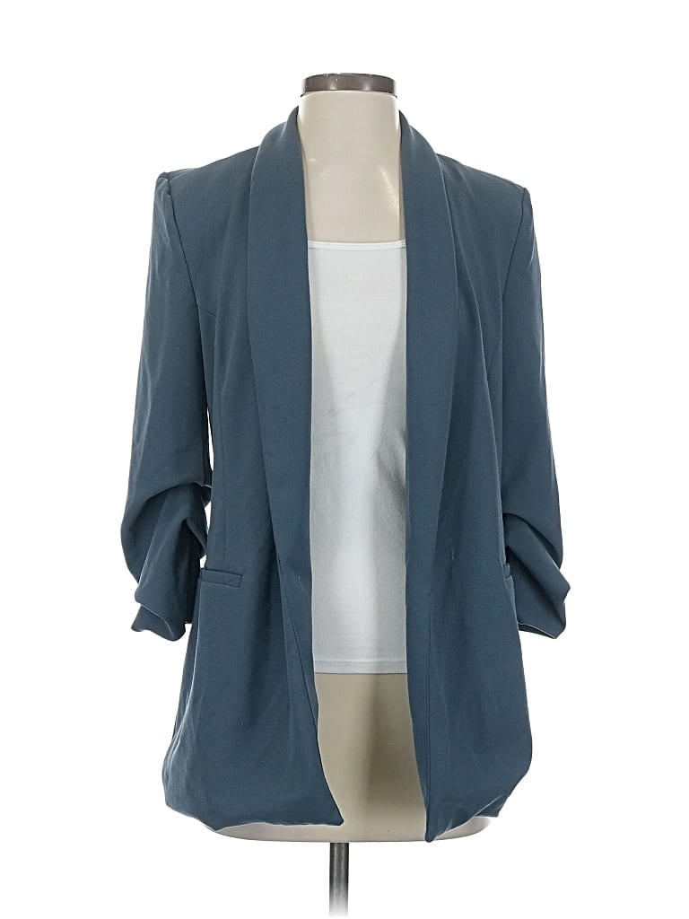 Pre-owned Fashion Nova Blazer Jacket In Blue