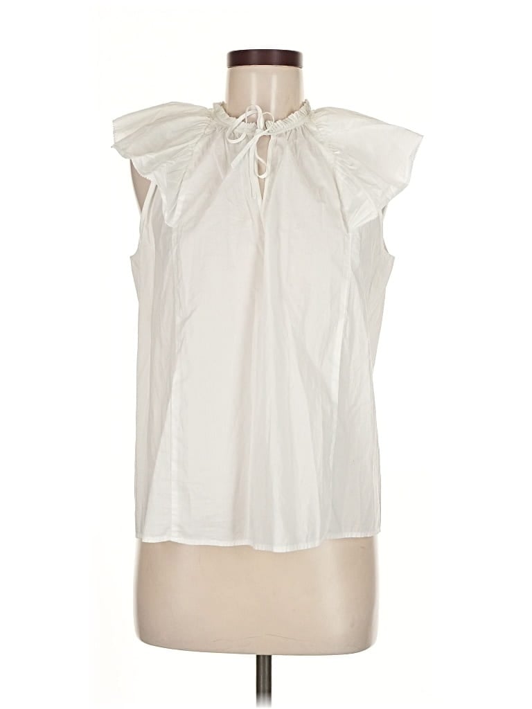 Pre-owned Rails Sleeveless Blouse In White