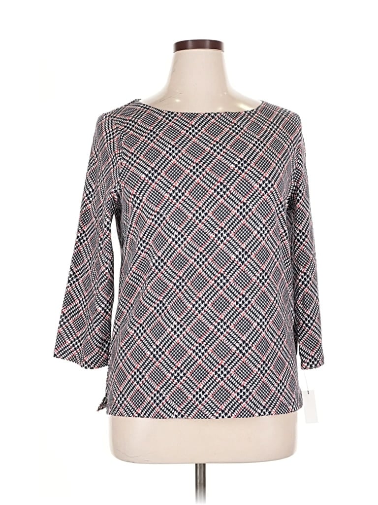 Talbots Outlet 3/4 Sleeve T-shirt In Black