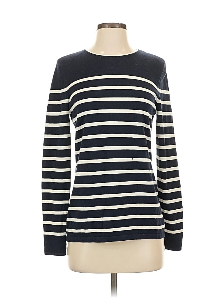 Pre-owned J. Mclaughlin Long Sleeve T-shirt In Blue