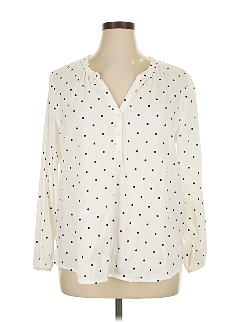 OLD NAVY Pre-owned 3/4 Sleeve Blouse In White