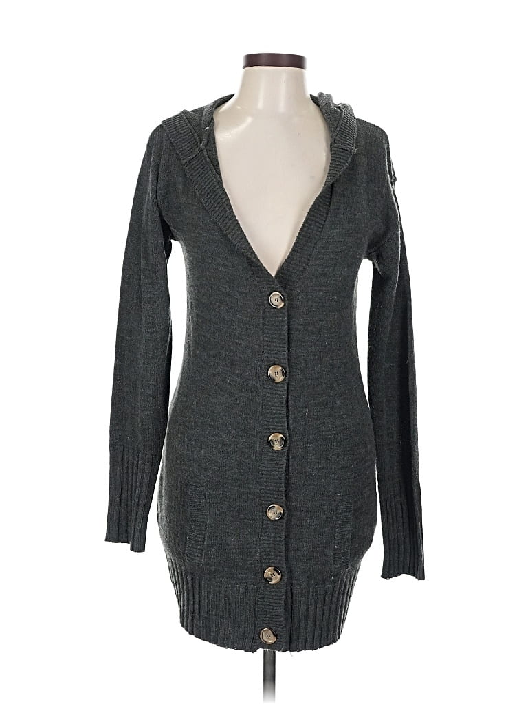 Click to view more detailed imagery on our partner's website Pre-owned Derek Heart Cardigan Sweater In Gray