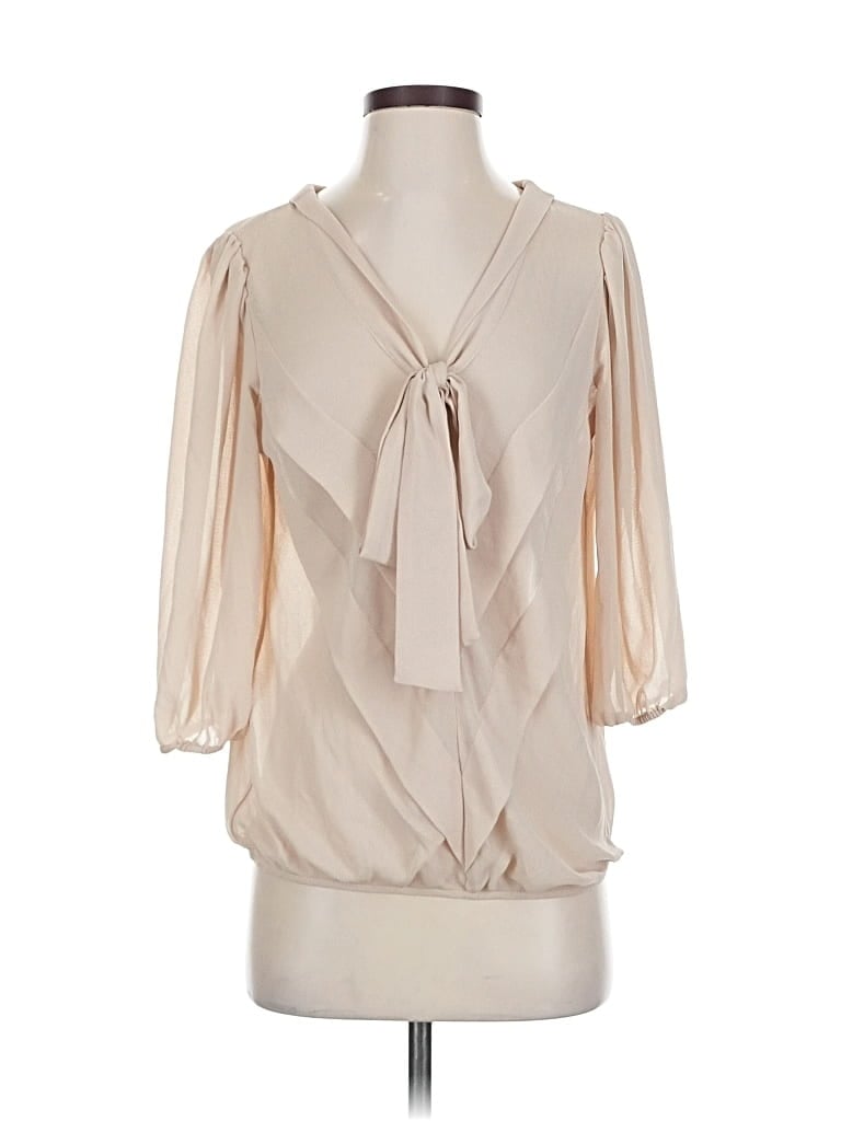 MAX STUDIO Pre-owned 3/4 Sleeve Blouse In Brown