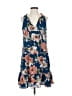 Sanctuary 100% Polyester Floral Blue Casual Dress Size XS - photo 1