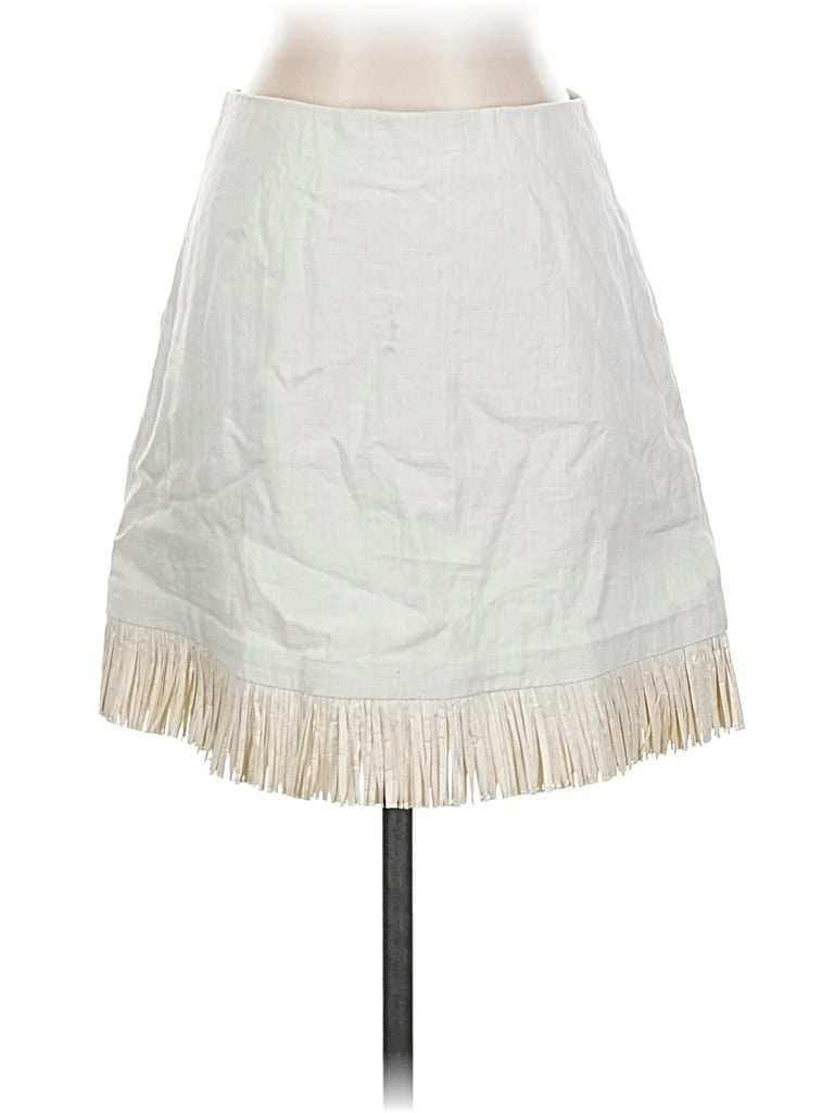 Pre-owned J.crew Collection Casual Skirt In White