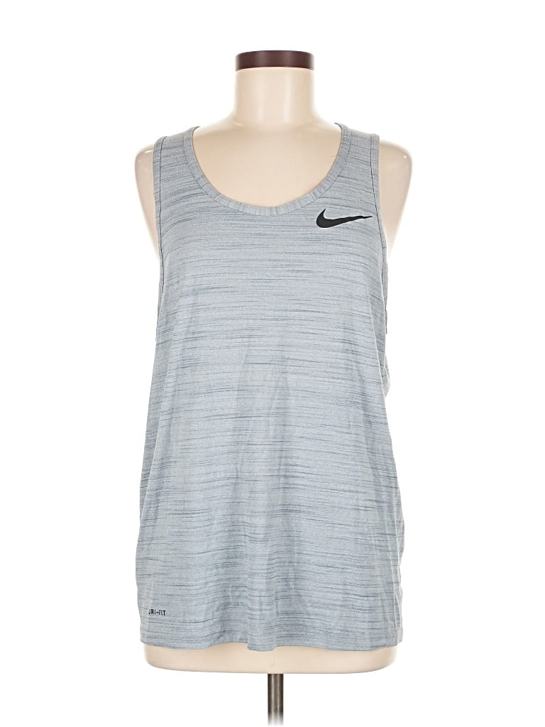 Pre-owned Nike Active Tank Top In Silver