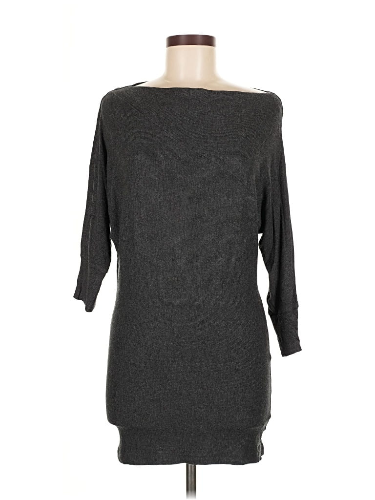 Pre-owned Bordeaux Casual Dress In Gray