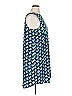 Halogen 100% Polyester Graphic Blue Casual Dress Size XL - photo 4