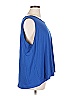 Unbranded 100% Polyester Blue Sleeveless Blouse Size 4X - photo 4