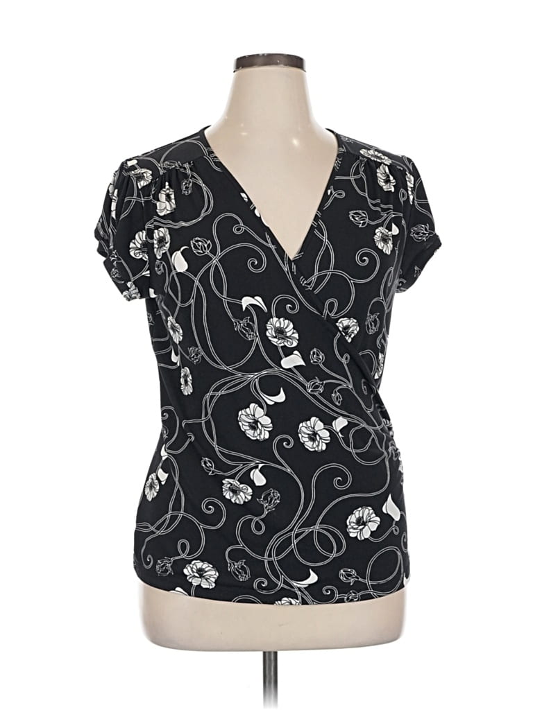 Pre-owned Apt. 9 Short Sleeve T-shirt In Black