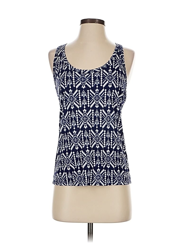 Pre-owned Papaya Tank Top Blue Halter Neckline Tops
