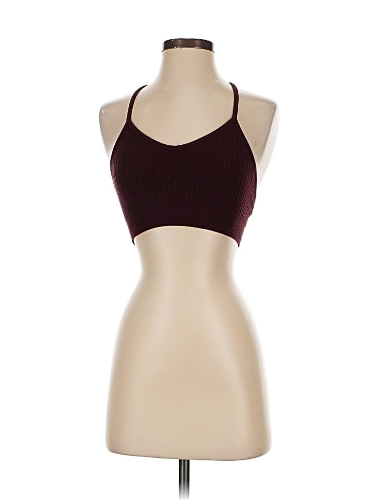 Pre-owned Sweaty Betty Tank Top Burgundy Halter Neckline Tops