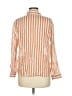 Zara Stripes Orange 3/4 Sleeve Blouse Size M - photo 2