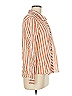 Zara Stripes Orange 3/4 Sleeve Blouse Size M - photo 4